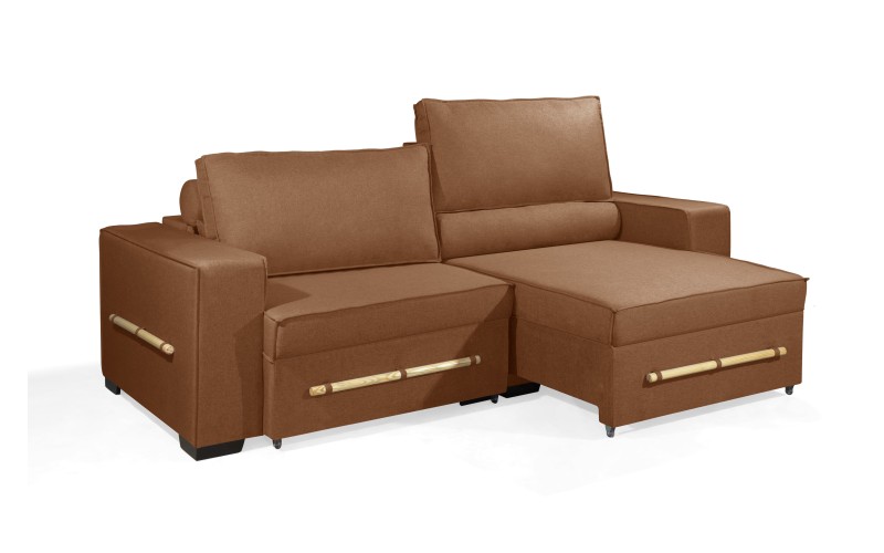 Sofá Retrátil e Reclinável 2.30m ESTILO ESTOFADOS - CHAYENE com SoftGel D33 Linho "Terracota" Sofá Retrátil e Reclinável 2.30m ESTILO ESTOFADOS - CHAYENE com SoftGel D33 Linho "Terracota"