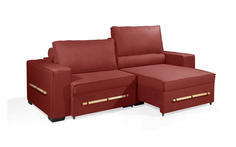 Sofá Retrátil e Reclinável 2.70m ESTILO ESTOFADOS - CHAYENE com SoftGel D33 Linho "Vermelho" Sofá Retrátil e Reclinável 2.70m ESTILO ESTOFADOS - CHAYENE com SoftGel D33 Linho "Vermelho"