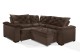 Sofá Retrátil Reclinável BERLIM DE CANTO 2.30 x 2.30 ESTILO ESTOFADOS - França Velusoft COR "MARROM" Sofá Retrátil Reclinável BERLIM DE CANTO 2.30 x 2.30 ESTILO ESTOFADOS - França Velusoft COR "MARROM"