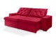 Sofá Retrátil e Reclinável 2.10m ESTILO ESTOFADOS - EUROPA com SoftGel D33 Velupluma "Vermelho" Sofá Retrátil e Reclinável 2.10m ESTILO ESTOFADOS - EUROPA com SoftGel D33 Velupluma "Vermelho"