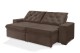 Sofá Retrátil e Reclinável 2.10m ESTILO ESTOFADOS - EUROPA com SoftGel D33 Velupluma "Marrom" Sofá Retrátil e Reclinável 2.10m ESTILO ESTOFADOS - EUROPA com SoftGel D33 Velupluma "Marrom"