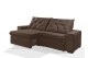 Sofá Retrátil e Reclinável 2.10m ESTILO ESTOFADOS - EUROPA com SoftGel D33 Velupluma "Marrom" Sofá Retrátil e Reclinável 2.10m ESTILO ESTOFADOS - EUROPA com SoftGel D33 Velupluma "Marrom"