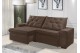 Sofá Retrátil e Reclinável 2.10m ESTILO ESTOFADOS - EUROPA com SoftGel D33 Velupluma "Marrom" Sofá Retrátil e Reclinável 2.10m ESTILO ESTOFADOS - EUROPA com SoftGel D33 Velupluma "Marrom"