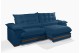 Sofá Retrátil Reclinável IRÃ 2.20m ESTILO ESTOFADOS - França Velusoft COR "AZUL" Sofá Retrátil Reclinável IRÃ 2.20m ESTILO ESTOFADOS - França Velusoft COR "AZUL"