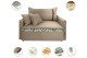 Poltrona Sofá Cama Valence Premium 140cm SoftGel D33 Linho Bege Poltrona Sofá Cama Valence Premium 140cm SoftGel D33 Linho Bege