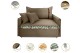 Poltrona Sofá Cama Valence Premium 120cm SoftGel D33 Linho Marrom Poltrona Sofá Cama Valence Premium 120cm SoftGel D33 Linho Marrom