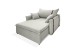 Poltrona Sofá Cama Valence Premium 130cm SoftGel D33 Linho Palha Poltrona Sofá Cama Valence Premium 130cm SoftGel D33 Linho Palha