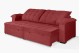 Sofá Retrátil e Reclinável 2,90m Canadá ESTILO ESTOFADOS - Sude Veludo cor "Vermelho" Sofá Retrátil e Reclinável 2,90m Canadá ESTILO ESTOFADOS - Sude Veludo cor "Vermelho"