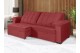 Sofá Retrátil e Reclinável 2,90m Canadá ESTILO ESTOFADOS - Sude Veludo cor "Vermelho" Sofá Retrátil e Reclinável 2,90m Canadá ESTILO ESTOFADOS - Sude Veludo cor "Vermelho"
