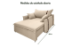 Poltrona Sofá Cama Valence Premium 140cm SoftGel D33  Linho Bege Poltrona Sofá Cama Valence Premium 140cm SoftGel D33  Linho Bege