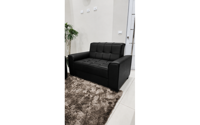 Conjunto Melina 2 e 3 Lugares em Couro Ecológico | Estilo Estofados