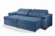 Sofá Retrátil e Reclinável 2,50m ESTILO ESTOFADOS - PARIS 2 módulos com Velusoft D33 "AZUL" Sofá Retrátil e Reclinável 2,50m ESTILO ESTOFADOS - PARIS 2 módulos com Velusoft D33 "AZUL"