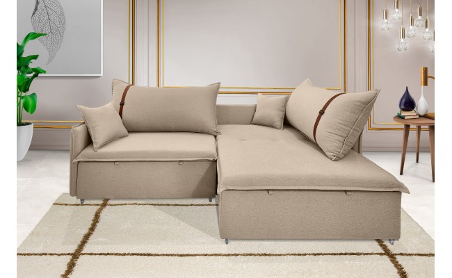 Sofá Valence Slim sem Caixa Premium 2.00m SoftGel 33  Linho Bege