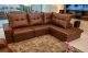  Sofá de Canto Viena em Couro Ecológico 2,48x2,10 | Chaise Retrátil e Reclinável