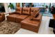  Sofá de Canto Viena em Couro Ecológico 2,48x2,10 | Chaise Retrátil e Reclinável